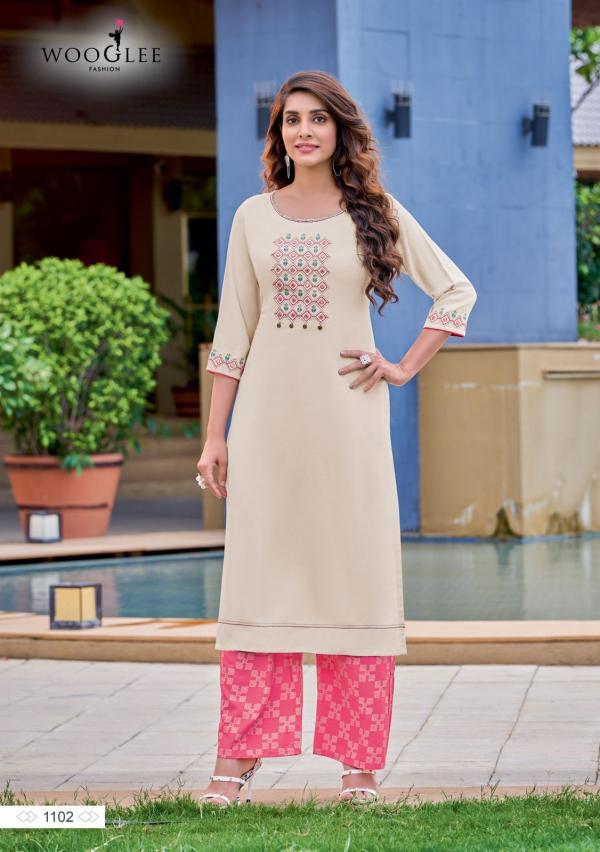 Wooglee Celebration 16 Fancy Wear Kurti With Bottom Collection